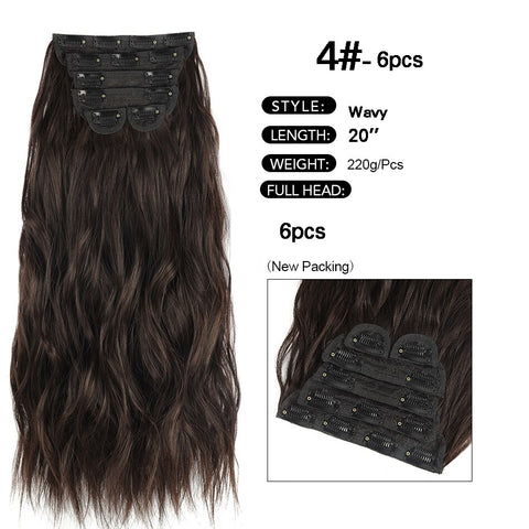 New Synthetic Curly Clip-In Hair Extensions
