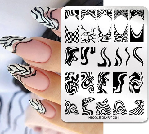 New Flower Leaves Nail Stamping Plates