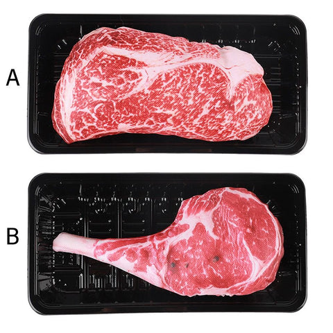 Pet Squeaky Steak Shape Chew Toy