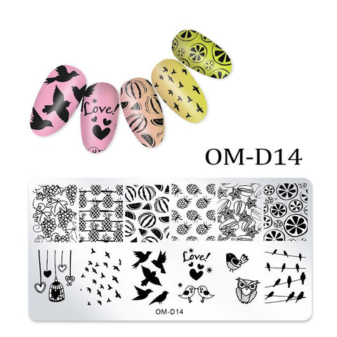 New Lace Flowers Nail Stamping Plates