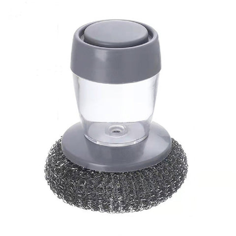 Kitchen Dispensing Dishwashing Scrubber Brush