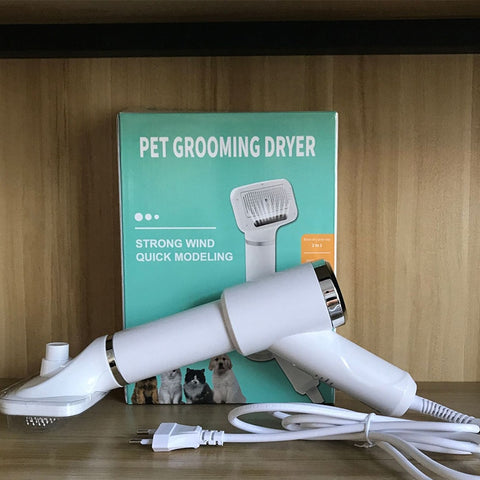 2-in-1 Pet Hair Dryer & Grooming Brush