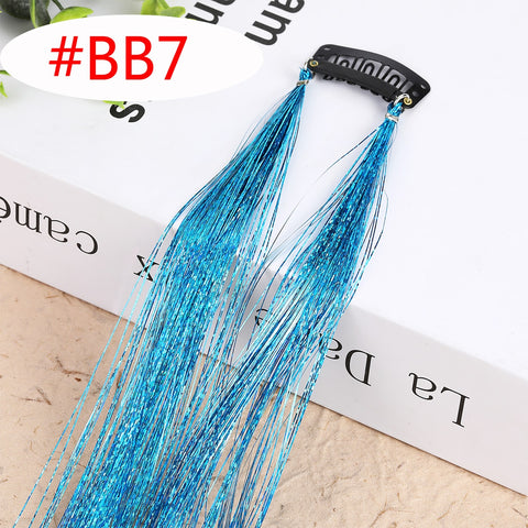Rainbow Shiny Sparkle Hair Tinsel Kit