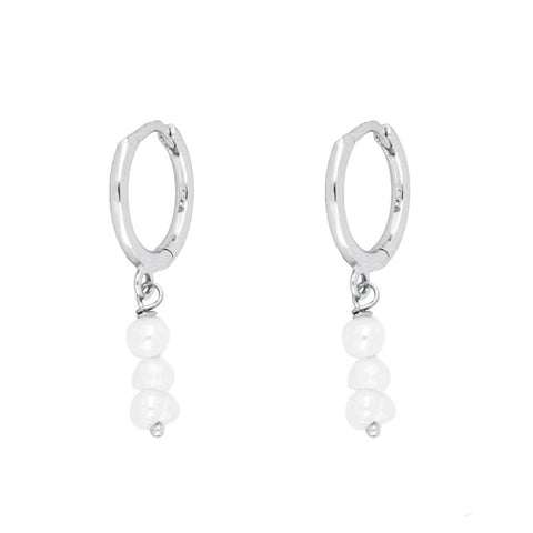 925 Sterling Silver Pearls Earrings