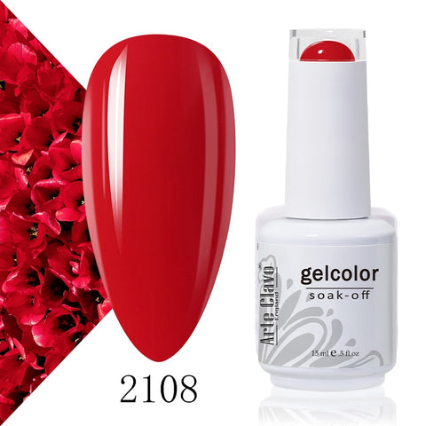 15ml Rose Red Color Series Gel Nail Polish