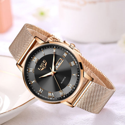Women Stainless Steel Mesh Watches