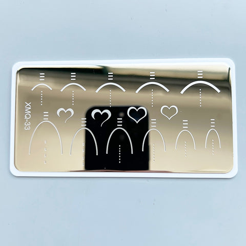 Nail Art Stamping Plate French Designs