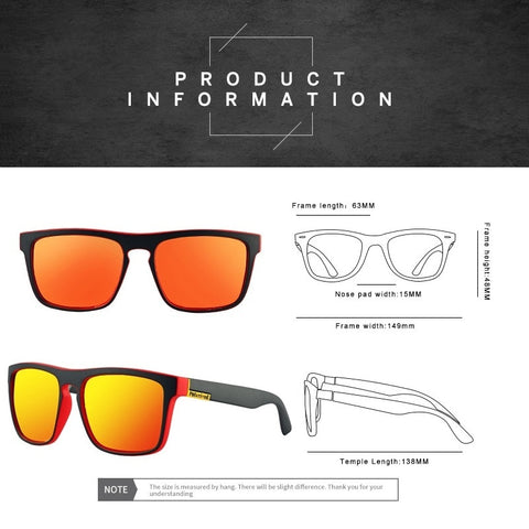Women Fashion Square Vintage Polarized Sunglasses