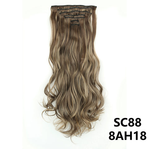 New Long Straight Natural 16 Clip