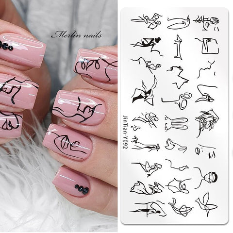 New Nails Art Stencil Stamp Tools