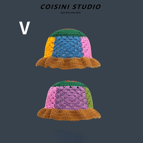 2023 Flower Crochet Bucket Hat