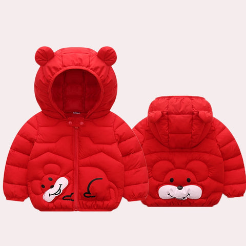 Infant Lightweight Down Jacket Cartoon Mouse