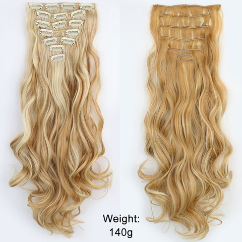 New Long Straight Clip In Hairpiece Hair Extensions