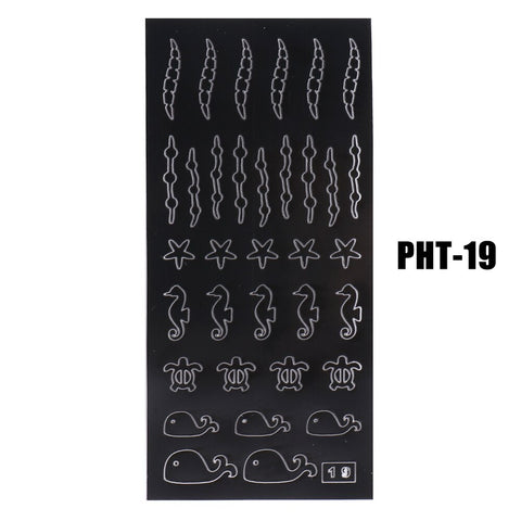 New Heart Butterfly Star Nail Stickers