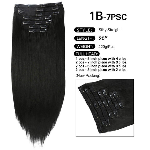New Synthetic Curly Clip-In Hair Extensions