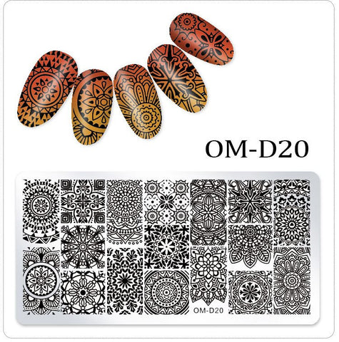 New Lace Flowers Nail Stamping Plates