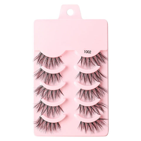3/5 Pairs Faux Mink Lashes Reusable False Eyelashes