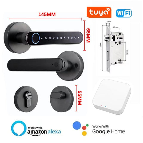 Tuya Biometric Fingerprint Smart Door Lock