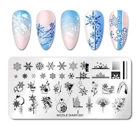 New Flower Stripe Design Stamping Plates