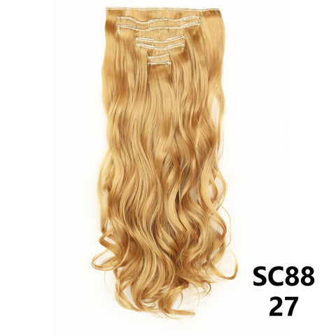 New Long Straight Natural 16 Clip