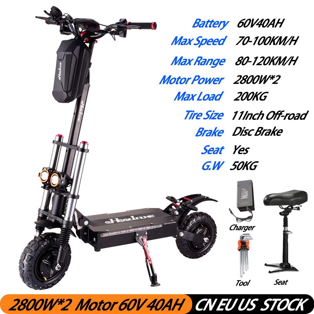5600W Dual Motor Adult Fast E Scooter