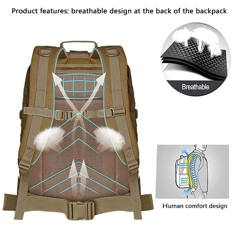 50L Tactical Military Backpack