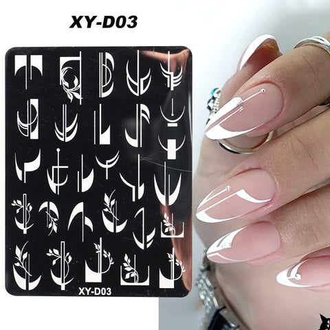 New Nail Charm Mold Stencil Tools