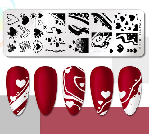 New Flower Leaves Nail Stamping Plates