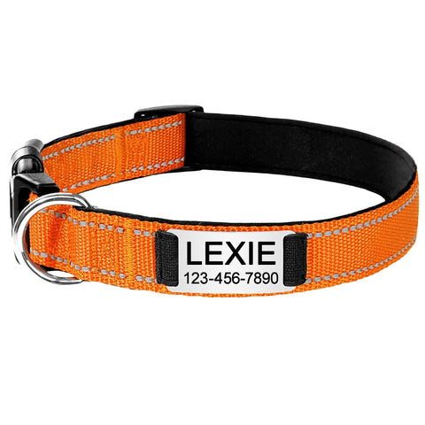 New Adjustable Reflective Nylon Dog Collars
