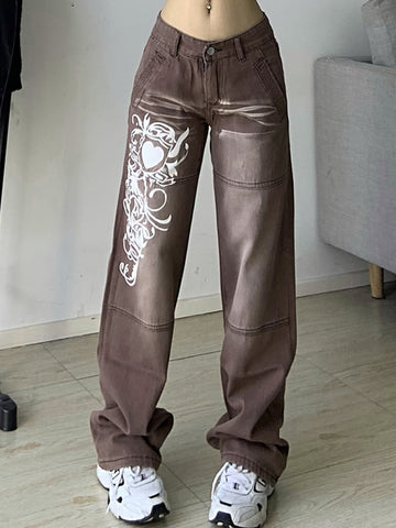 Women Straight wide leg jeans