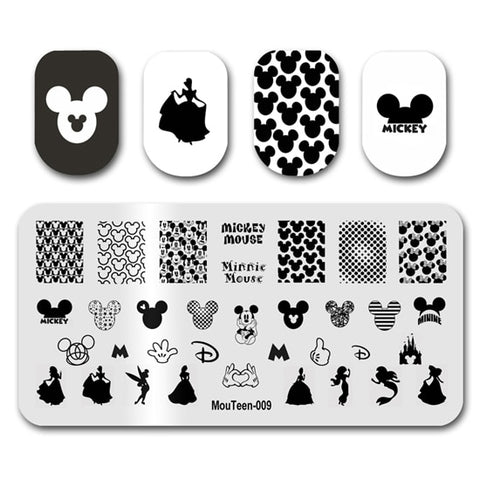 New Nail Plates Stamp King Manicure Set