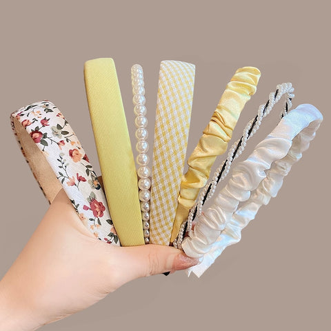 3/6/8PCS Set Fashion Women Cloth Hair Bands