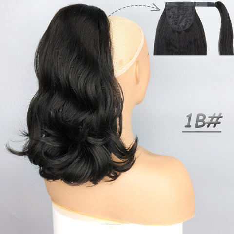 2 Plastic Comb Drawstring Ponytail Hair Extension