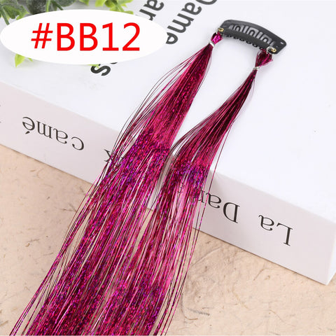 Rainbow Shiny Sparkle Hair Tinsel Kit