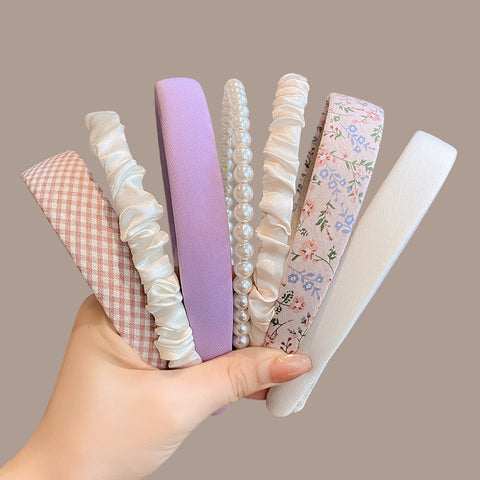 3/6/8PCS Set Fashion Women Cloth Hair Bands