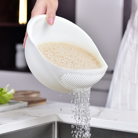 New Rice Sieve Plastic Colander Kitchen Drain Basket