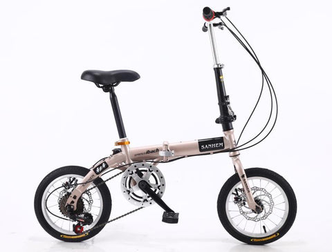 14-inch Adult Folding Bike Portable Ultralight Bicycle