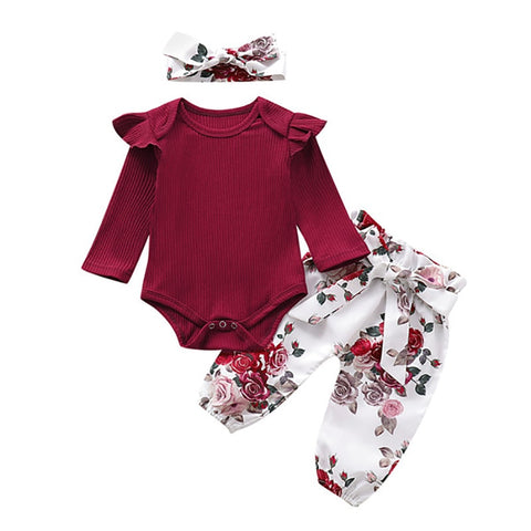 Newborn Infant Autumn 3Pcs Set