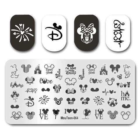 New Nail Plates Stamp King Manicure Set
