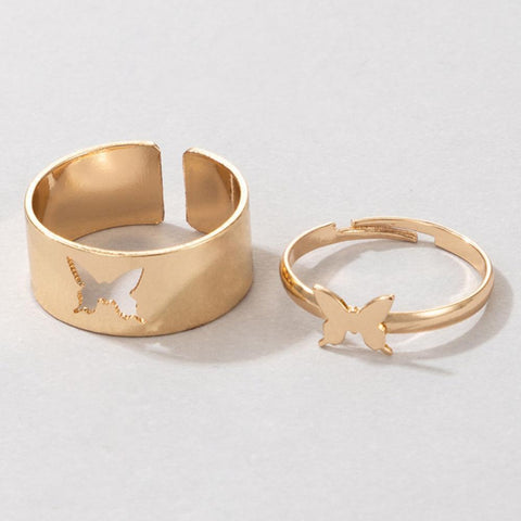 1/2 Pcs Couple Ring Fashion Women Men