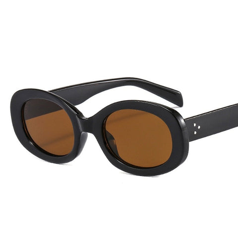 Summer Vintage Small Square Frame Oval Sunglasses