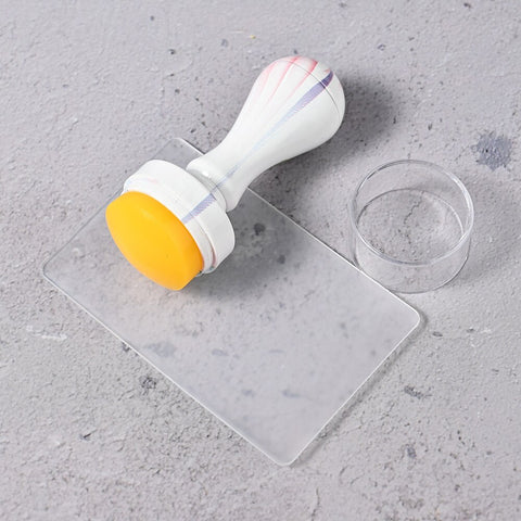 4cm(1 Set) Round Jelly Transfer Painting Stamper