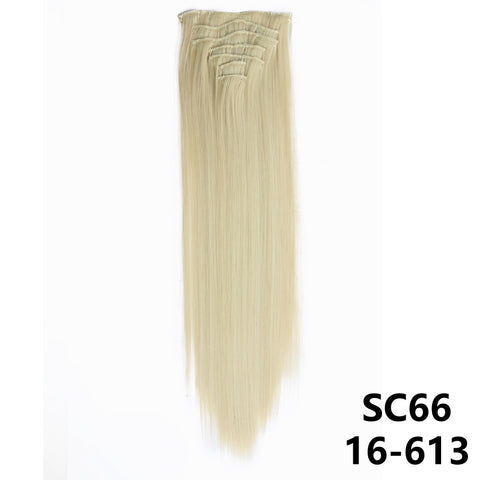 New Long Straight Natural 16 Clip
