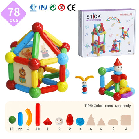 Baby Magnetic Building Blocks Game Toy