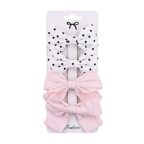 4Pcs/Set Baby Bows Hair Clips