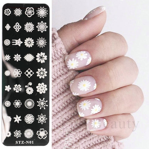 New Nail Charm Mold Stencil Tools