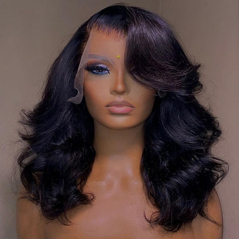 13x4 Transparent Lace Frontal Wig Brazilian Human Hair