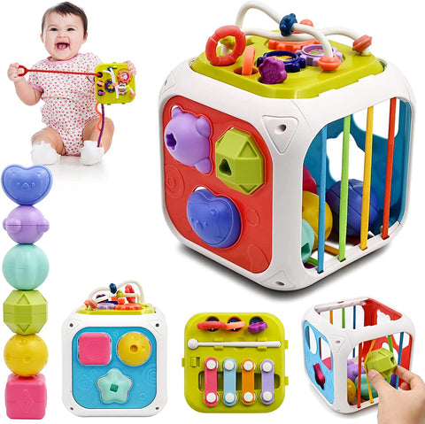 Baby Activity Cube Montessori Sensory Toy