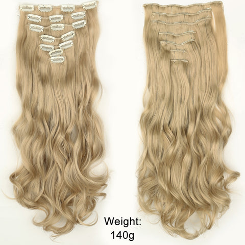 New Long Straight Clip In Hairpiece Hair Extensions