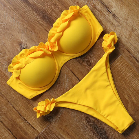 Women Bikini Brazilian Swimsuit Push-up Bra Bikini Set